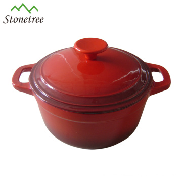 Utensilios de cocina de hierro fundido esmaltado rojo de excelente calidad con precio